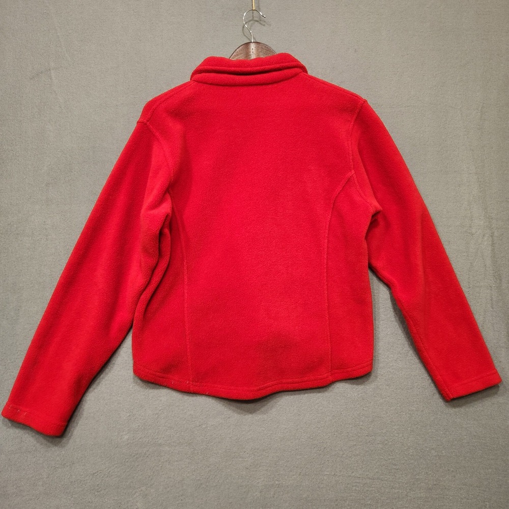 Classic Blues Wrangler Womens Red Fleece Zippered Jacket‎ Size Large - Picture 4 of 6